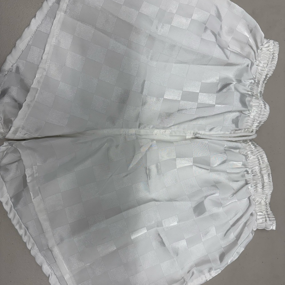 Vintage High 5 Sportswear White Satin Shorts – Made in USA